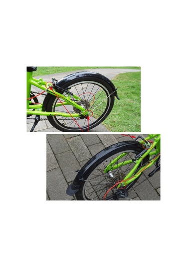 20 '' 14 '' Katlanır Bisiklet Çamurluk Seti V Fren Bisiklet Çamur Muhafızları 14 Inç Siyah