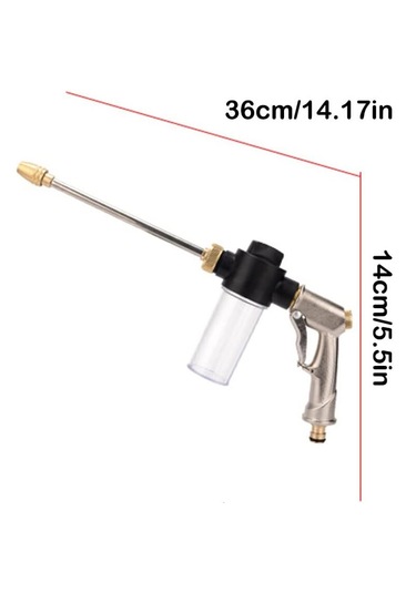 Venaliastore Köpük Su Tabancası Araba Yıkama Bahçe Sulama