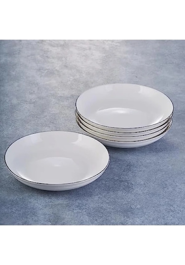20 Cm Porselen Çukur Tabak 124-Pembe