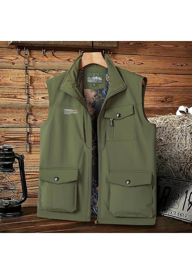 Erkek Yelek Ceket Koyu Yeşil