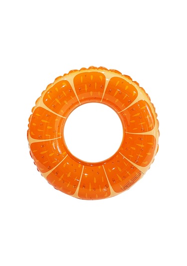 Ikkb Yetişkin Kalın Yüzme Çemberi Pvc Su Şişme Portakal Yüzme Çemberi Turuncu