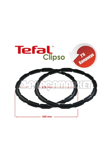 Tefal Clipso Düdüklü Tencere Lastiği 3Lt. 4.5Lt. 6Lt.Ikili