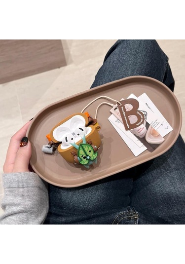 Hombey Airpods Uyumlu 4 İçin Silikon Kılıf Anahtar Zinciri İle - Kablosuz Kulaklık Koruyucu, Dayanıklı Malzeme Ve Taşınabilir Tasarım