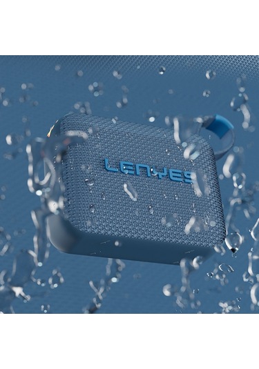 Lenyes S216 Su Geçirmez Özellikli Rgb Işıklı Askılı Mini Bluetooth Speaker Hoparlör V5.3 Mavi