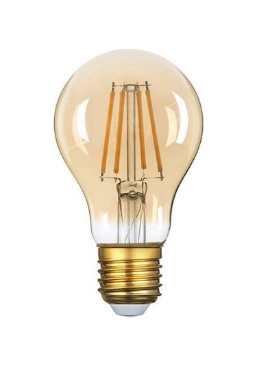 Uzlight Rustik LED Ampul E27 Duy Sarı Işık 6 W 10'lu