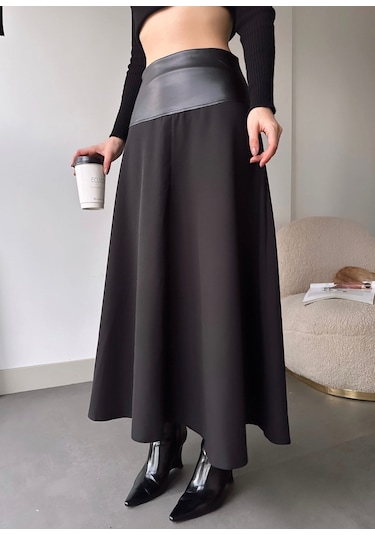 Beli Deri Uzun Etek 001