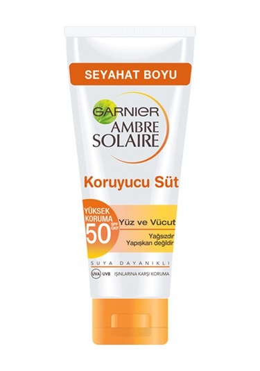 Garnier Ambre Solaire Yüz ve Vücut için Güneş Koruyucu Süt Spf 50 50 ML