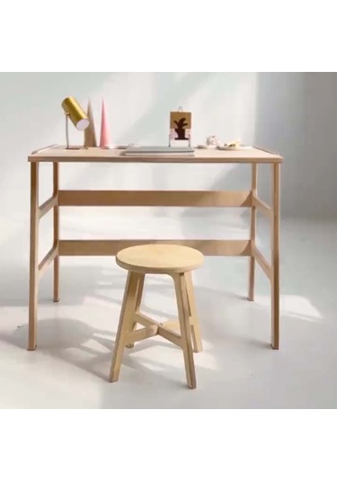 Woodesk Gordion Ahşap Çalışma Masası, Natural Renk Cpt4625-100