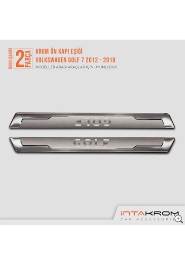 intakrom Volkswagen Golf 7 Ön Kapı Eşiği 2 Parça
