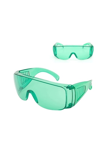Yeşil Koruyucu Gözlükler Göz Tamamen Kapalı Lens Gözlükler Tek Kullanımlık Havalandırma Maskesi Buğu Önleyici Sıçrama Gözlükleri