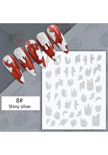 3d Reflektif Efekt Nail Art Sticker Model - 13 55881- 13