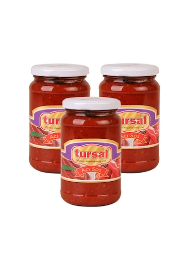 Tursal Acı Sos 380 Gr Cam X 3 Adet