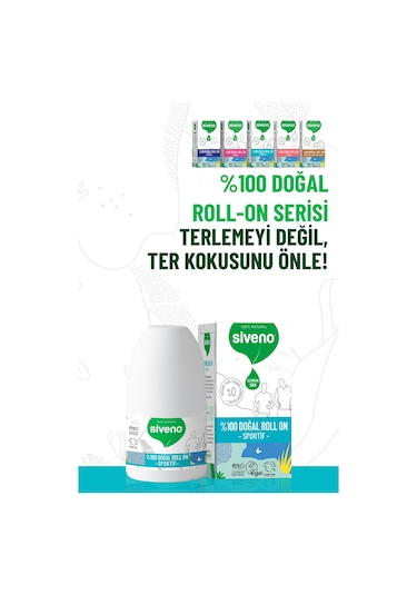 Siveno Sportif Vegan Unisex Roll-On Deodorant 50 ML