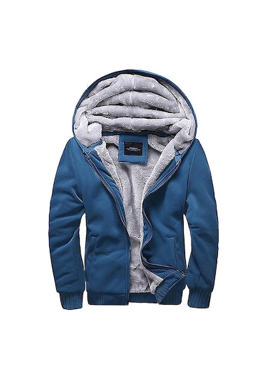 Madmext Içi Kürklü Indigo Hırka 22377 İndigo