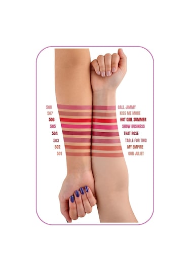 Callista All About Color Matte Lipstick Nemlendirici Mat Ruj - 507 Kiss Me More - Nude