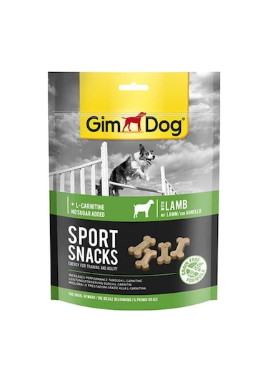Gimdog Sportsnacks Kuzu ve L-Carnitinli Köpek Ödül Tableti 150 G