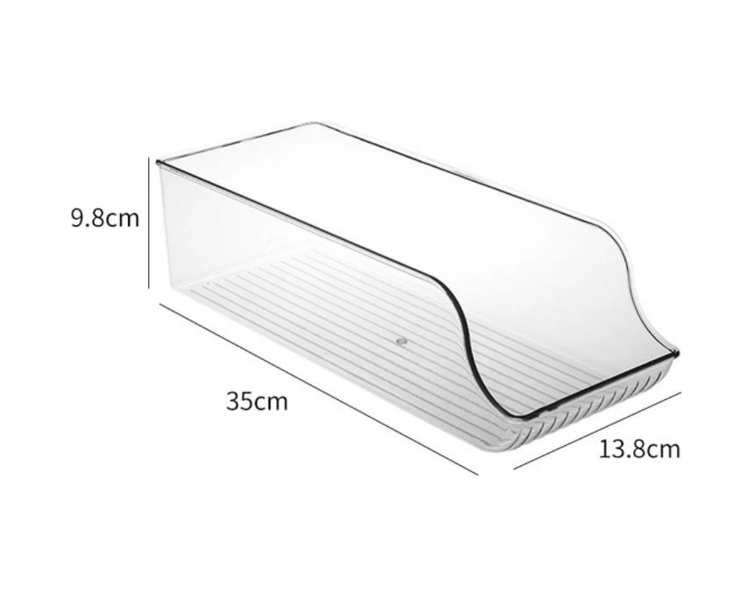2 Adet Buzdolabı Organizatör Bineler Dispenser Tutucu Buzdolabı Dondurucu Mutfak Dolabı Temizle Plastik Gıda Kiler Kilit Saklama Kutusu Raf Raflar Ve Amp Tutucular 500ml