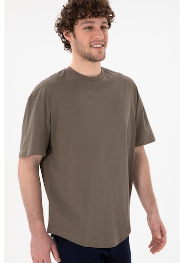 U.S. Polo Assn. Erkek Long Fit Bisiklet Yaka Vizon Basic Tişört 50305988-VR052 U.S. Polo Assn. Erkek Long Fit Bisiklet Yaka Vizon Basic Tişört 50305988-VR052