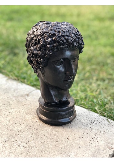 Thiramis Homeconcept Hermes Dekoratif Siyah Büst & Heykel