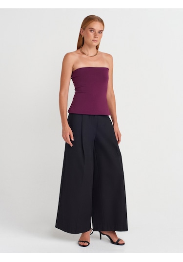 Dilvin 31860 Straplez Top-mor Mor