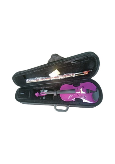 Idol Mor Renk Kalite 3/4 Keman Tam Set Keman