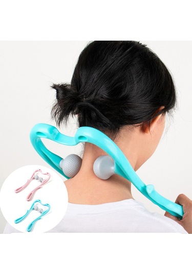 Boyun Masaj Aleti Kendi Kendine Masaj Aleti Pembe Pembe Çok Renkli