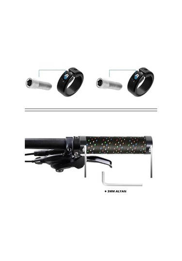 Sarissa Jelli Elcik Destekli Yapı Kolay Kavrama Kaymaz Bisiklet Elciği Rainbow Çok Renkli