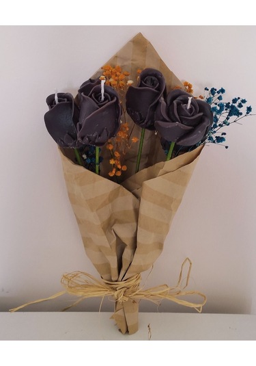 Gül Kokulu Mum Buket ,buket Mum, Çiçek Mum, Kokulu Mum Çiçek.mum,gül,gül Mum