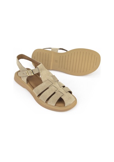 Ziya, Kadın Hakiki Deri Sandalet 1511047z6002 Bej 1511047z6002 340 Bej