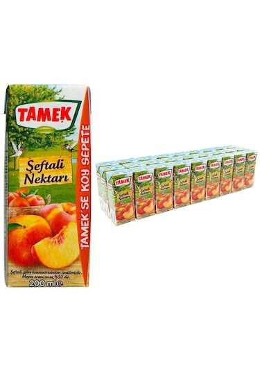 Tamek Şeftali Nektarı 200 Ml X 27 Adet