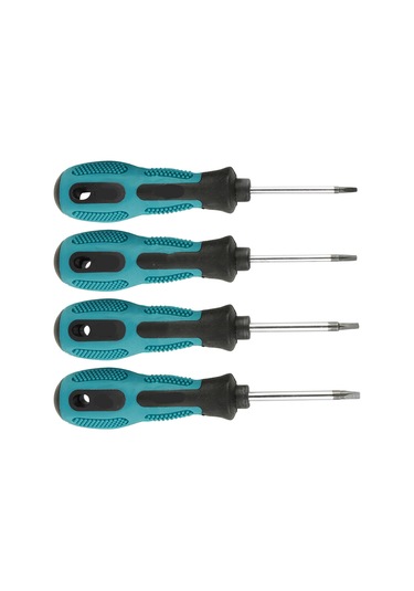 Konesam Profesyonel Triangular Tornavida Seti - Krom-vanadyum Çelik, Ergonomik Pp Sap, Manyetik Uç, 4'lü Paket 1.8-3mm