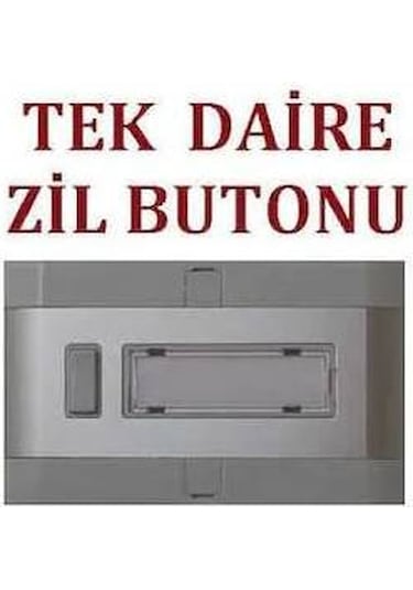 1 Adet  Tekli Alüminyum Sıva Üstü Zil Butonu-1'li Zil Butonu