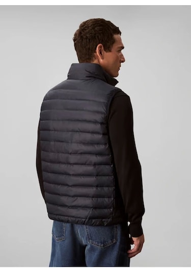 Calvin Klein Kolsuz Hafif Naylon Şişme Erkek Yelek Lv04lc509g-cef Mavi