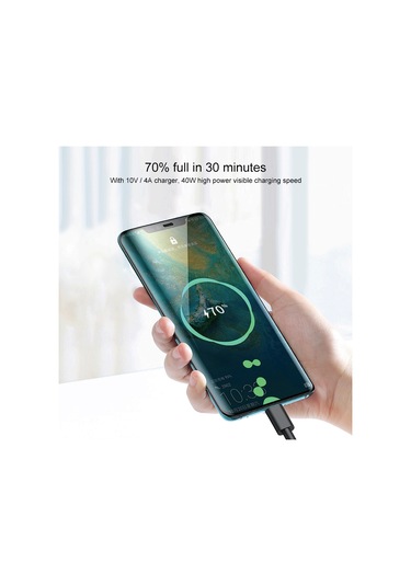 Awei Cl-77m 5a Usb'den Micro Usb Arayüzüne Akıllı Hızlı Şarj Tpe Veri Kablosu, Kablo Uzunluğu: 1m Siyah