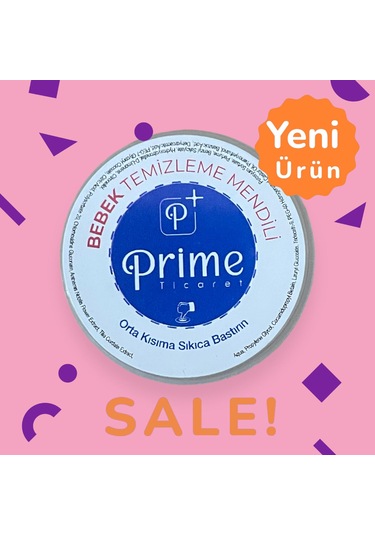 Prime Ticaret Bebek Temizleme Mendili 25 Adet