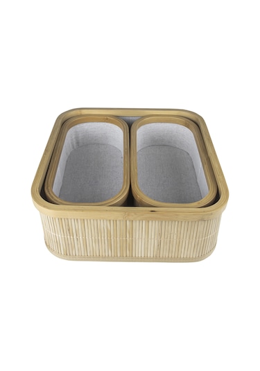 Decolove Bambu Çok Amaçlı Üçlü Organizer
