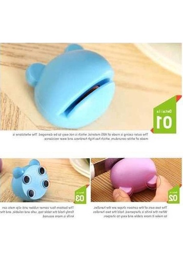 Ulzyvf Tasarım Mavi Karikatür Bıçak Seti 2 Adet, Pratik Fonksiyonlar