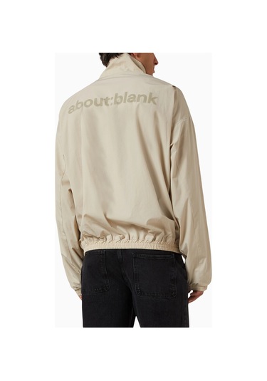 About Blank Vitra Nylon Jacket Cropped Boxy Erkek Spor Ceket Gri