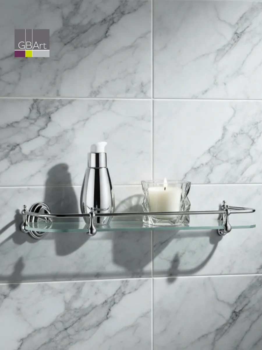 Haiba Cam Duş Rafıduvar Tipi Banyoda Kullanılabilir 11371210 Gri