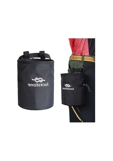 Wondernest Tozu Torbası Tırmanış Sporları Siyah Magnezyum Kemerli Kaya Tırmanışı Fd-002 Depolama Cep Açık Hava Siyah