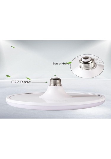 Xindoker E27 Vida Tabanlı 220v 50w Led Ufo Ampul, Ev Odaları İçin Göz Koruyucu, Enerji Tasarruflu Ve Ultra Parlak Işık Kaynağı 2 Adet 2pcs
