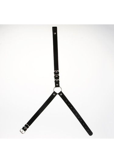 Suntek Bayan Pu Deri Vücut Demeti Kemer Ayarlanabilir Punk Bel Siyah