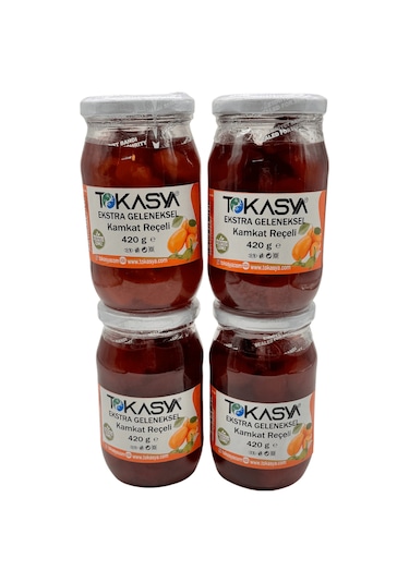 Tokasya Kamkat Reçeli Kavanoz 4 x 420 G