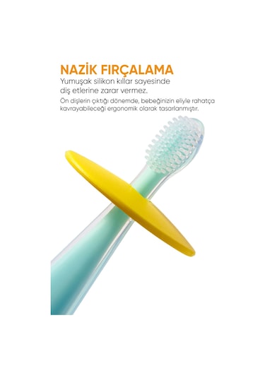 Set Muz Diş Macunu - Silikon Diş Fırçası Tam Koruma