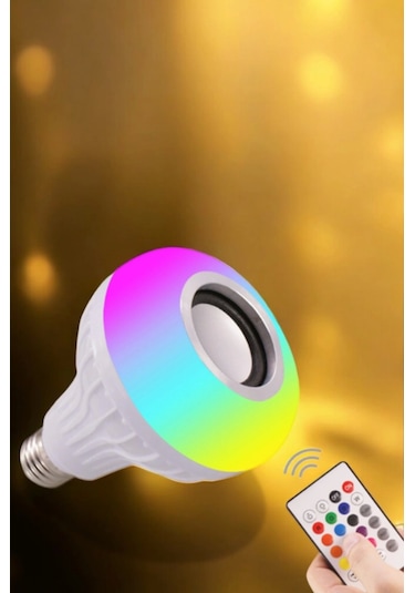 Lamba Led Hoparlör Dayanıklı Ve Uzun Ömürlü Bluetooth Hoparlör Çok Renkli