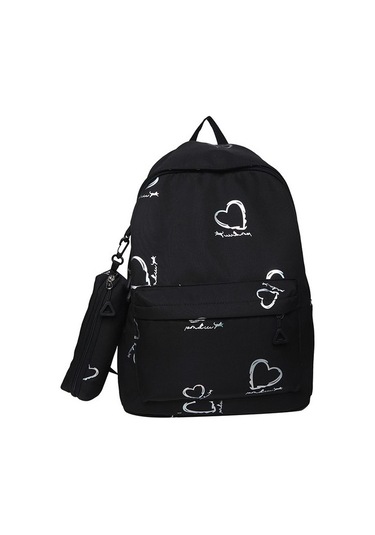 Yumuşak Deri Öğrenci Sırt Çantası Y60vır Siyah