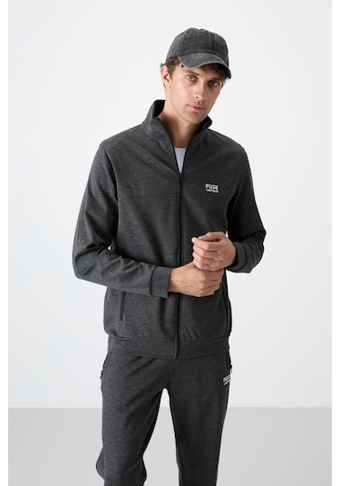 Tommy Life Hugo Antrasit Melanj Jogger Erkek Eşofman Takım - 85198 Antrasit - Melanj Antrasit  Melanj