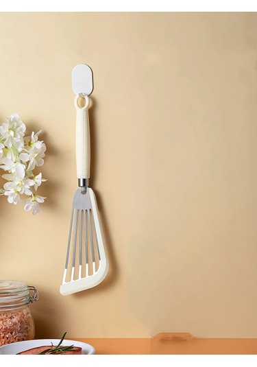 Stil'nyj İ Udobnyj Dom Çatal Silikon Ve Çelikten Yapılmış Mutfak Spatulası, Çiziklerden Koruma 175162415 Beyaz