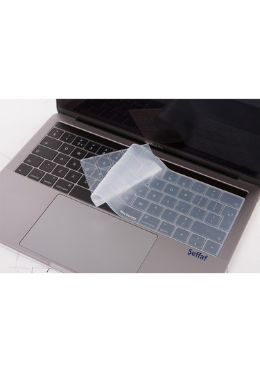 Macbook Uyumlu Pro Klavye Koruyucu Uk-eu İngilizce Touchbarlı A1706 A1989 A2159 A1707 A1990 İle Uyumlu Şeffaf
