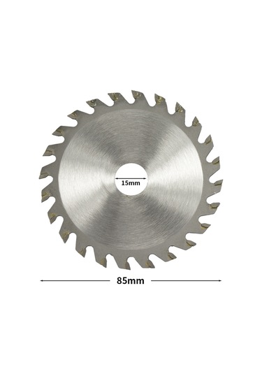 Springsun Carbide Metal Ve Plastik Kesici Diski - 85mm Çap, 15mm Delik, 24 Dişli Mini Testere Bladesi